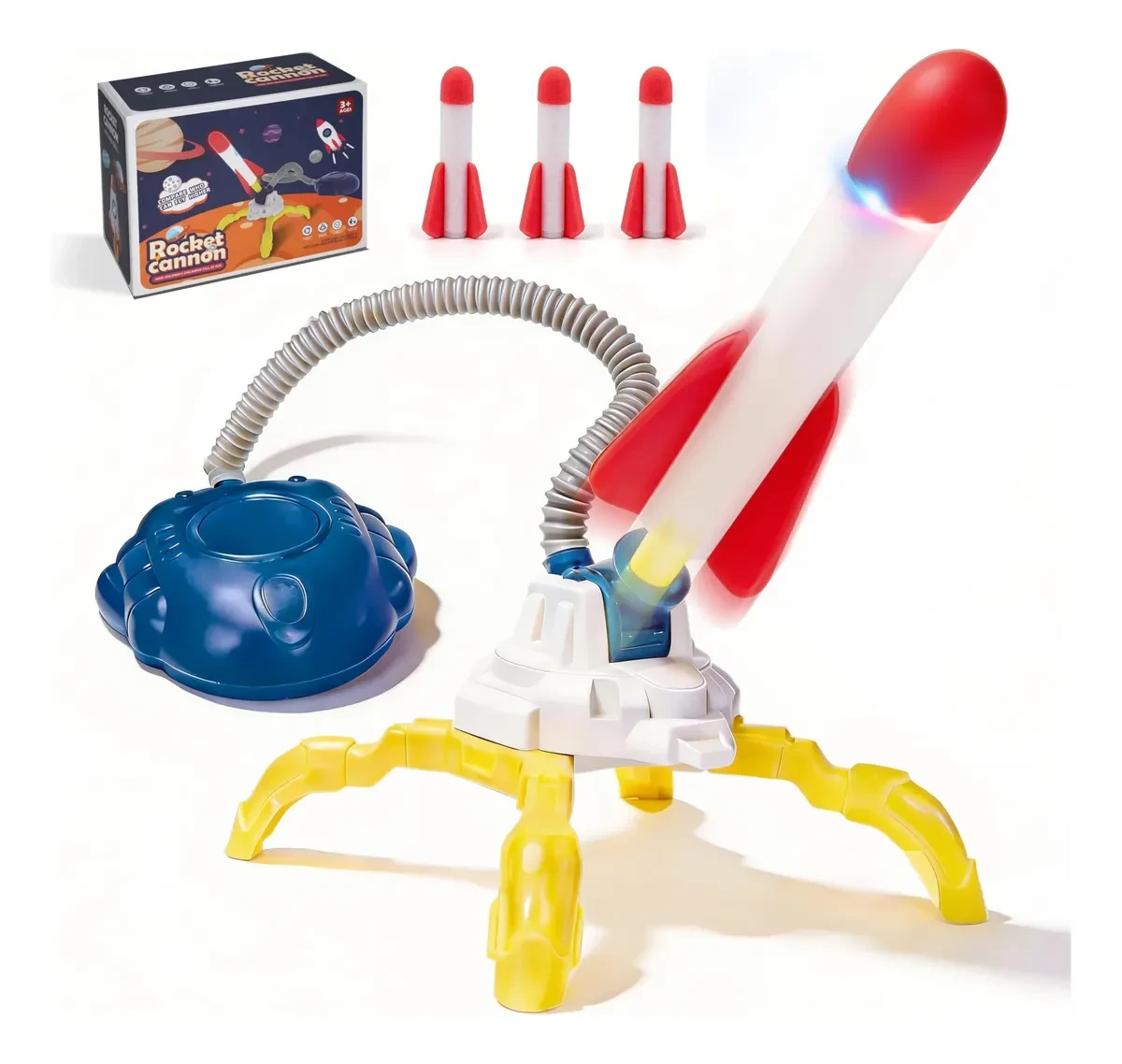 Lançador de Foguete Pisa-Pisa com LED