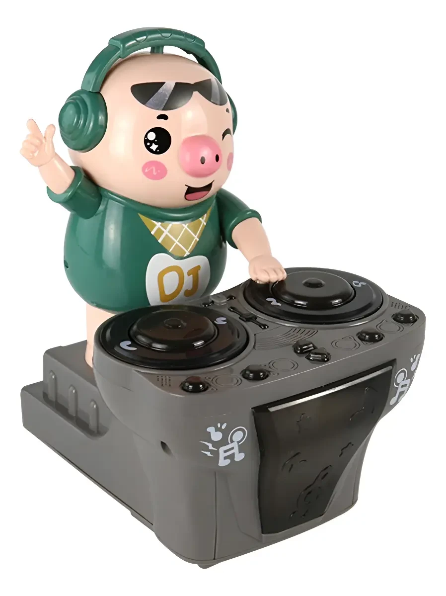 Porquinho DJ Dançante com Luzes e Música