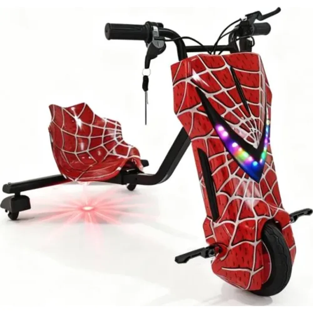 Triciclo Elétrico Drift 450W, modelo vermelho teia